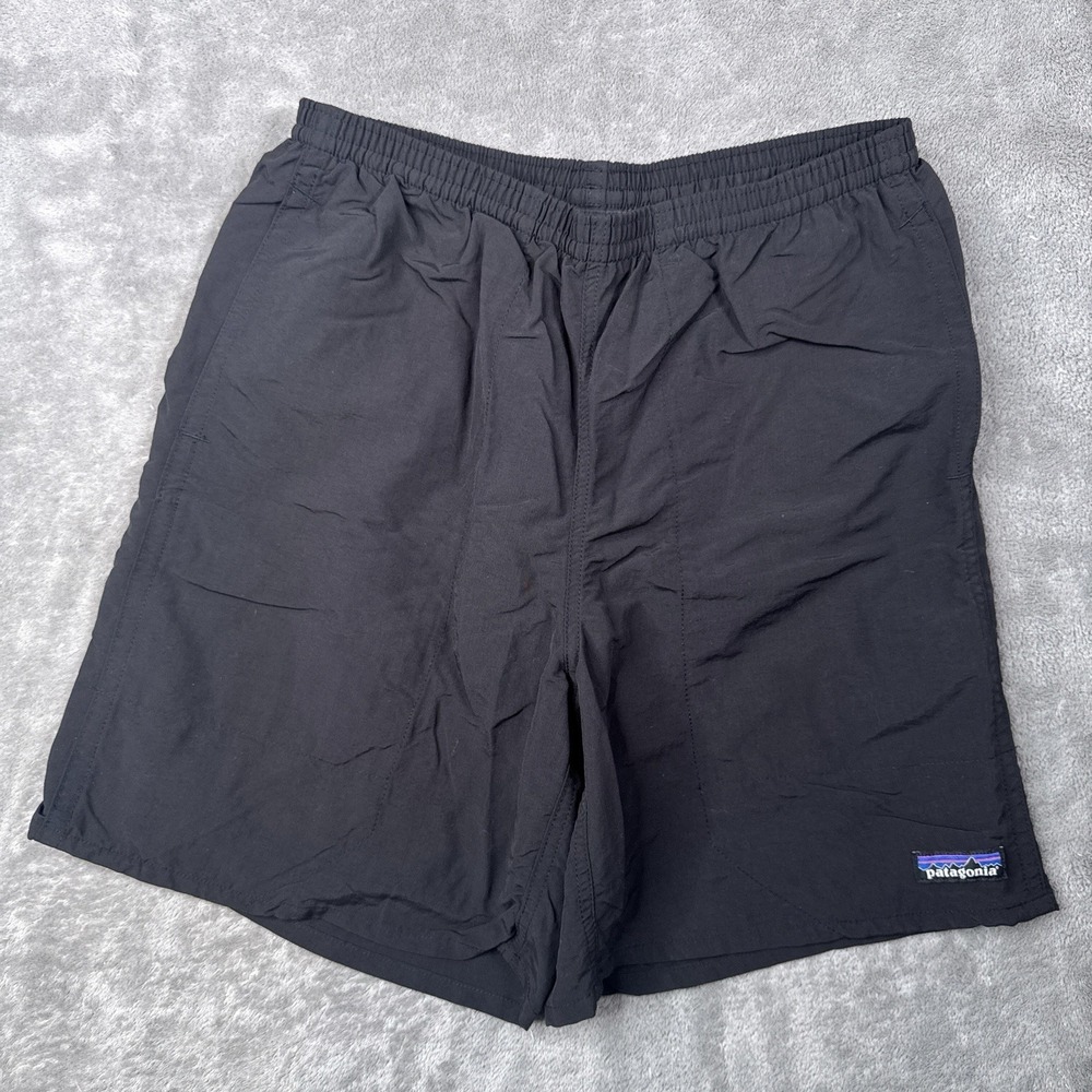 Patagonia Baggies Shorts Mens Small Black 7 Inch Inseam Nylon 58035SP23